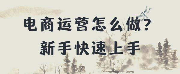 新手怎么做電商運營?想做電商運營怎么入手-專在家創業網