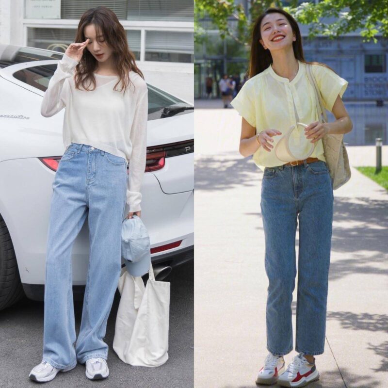 牛仔褲配什么鞋好看?牛仔短褲搭配鞋子圖片-1