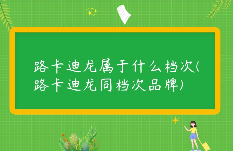 路卡迪龍屬于什么檔次(路卡迪龍同檔次品牌)