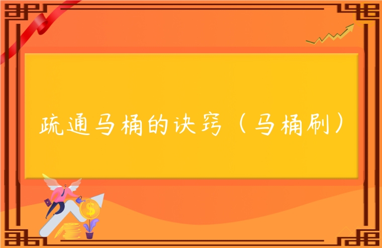 疏通馬桶的訣竅（馬桶刷）