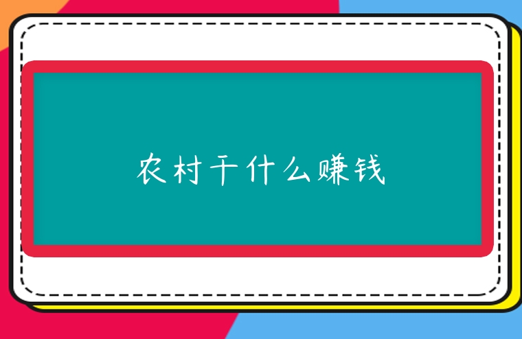 農村干什么賺錢